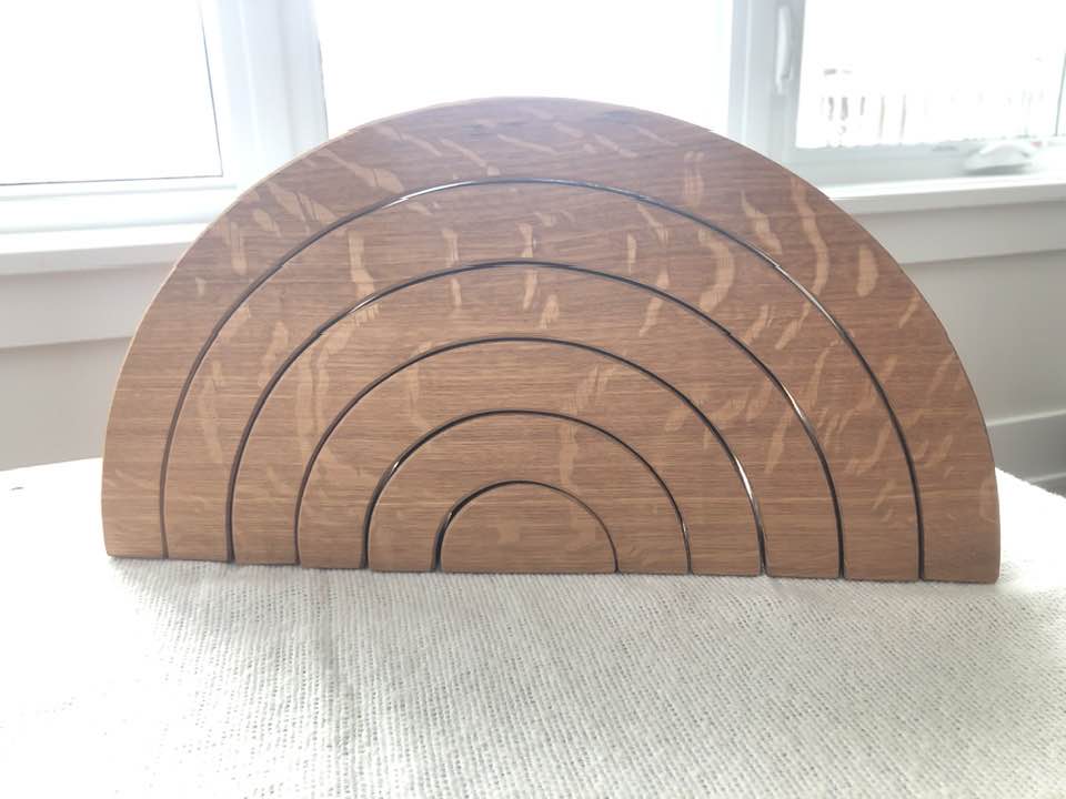 JUMBO Gemmed Rainbow - White Oak #1
