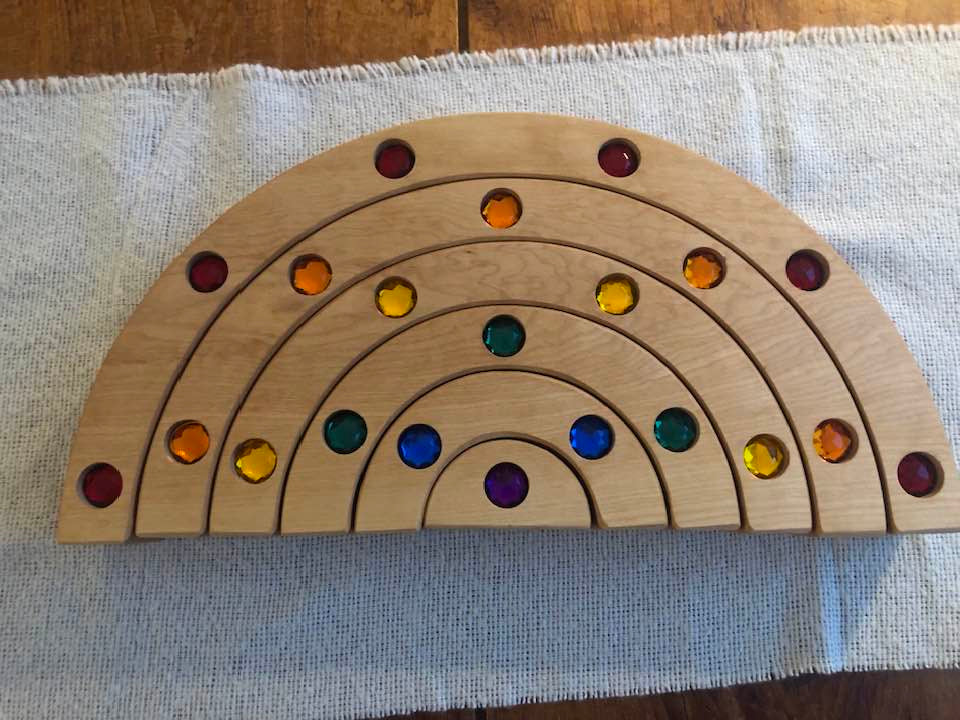 JUMBO Gemmed Rainbow - Birch #4