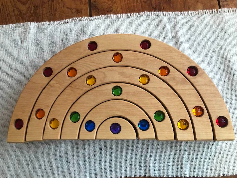 JUMBO Gemmed Rainbow - Birch #1