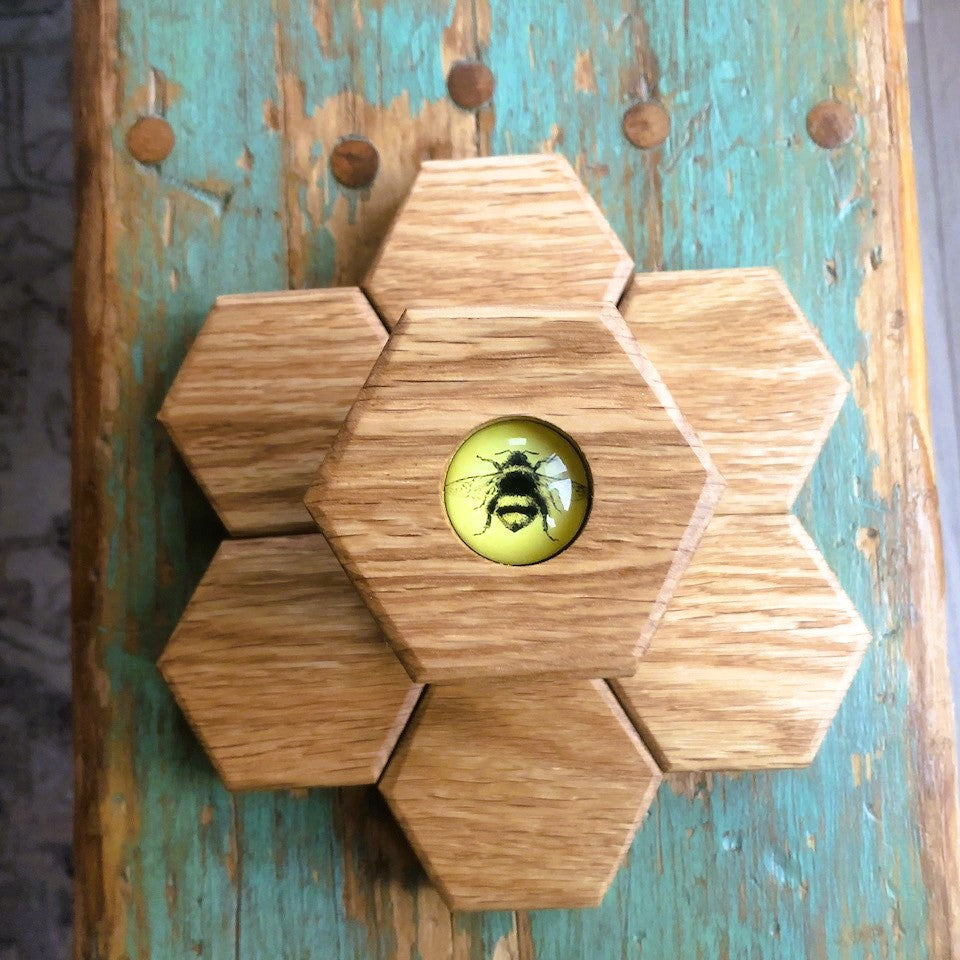 Hexagon Memory Set - Bees - 12 pc.
