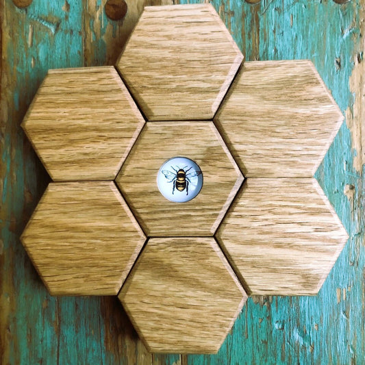 Hexagon Memory Set - Bees - 12 pc.