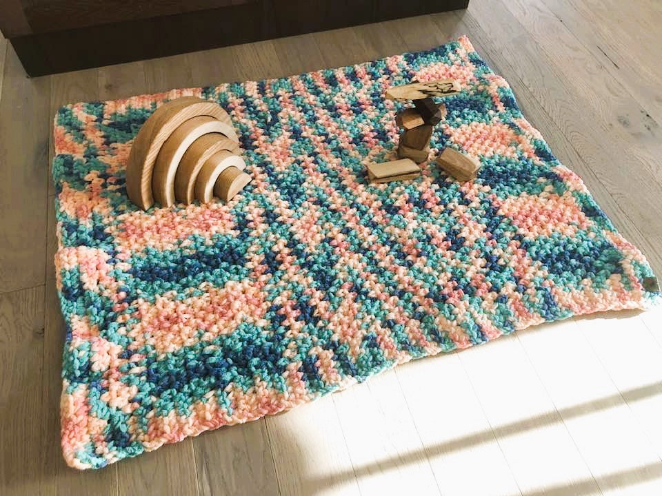 Baby Blanket in Mini Succulents