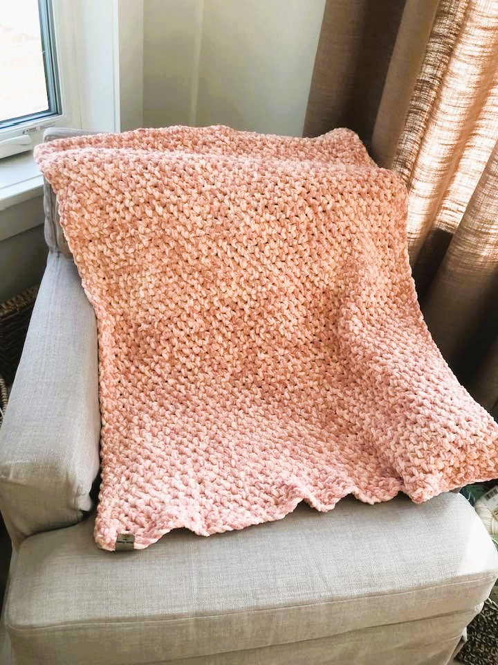 Baby Blanket in Pink Quartz