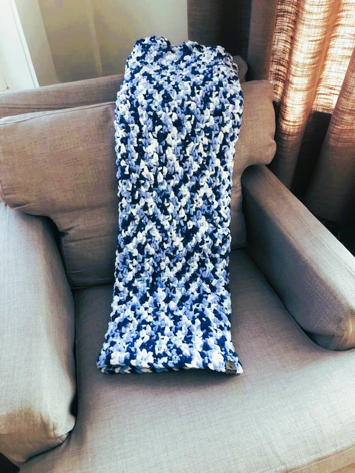 Baby Blanket in Blue Dreams