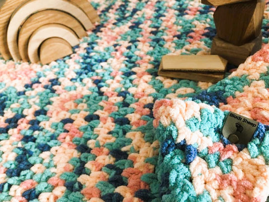 Baby Blanket in Mini Succulents