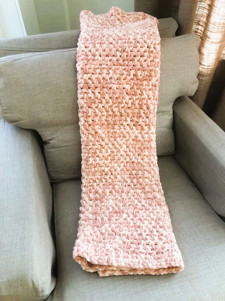 Baby Blanket in Pink Quartz