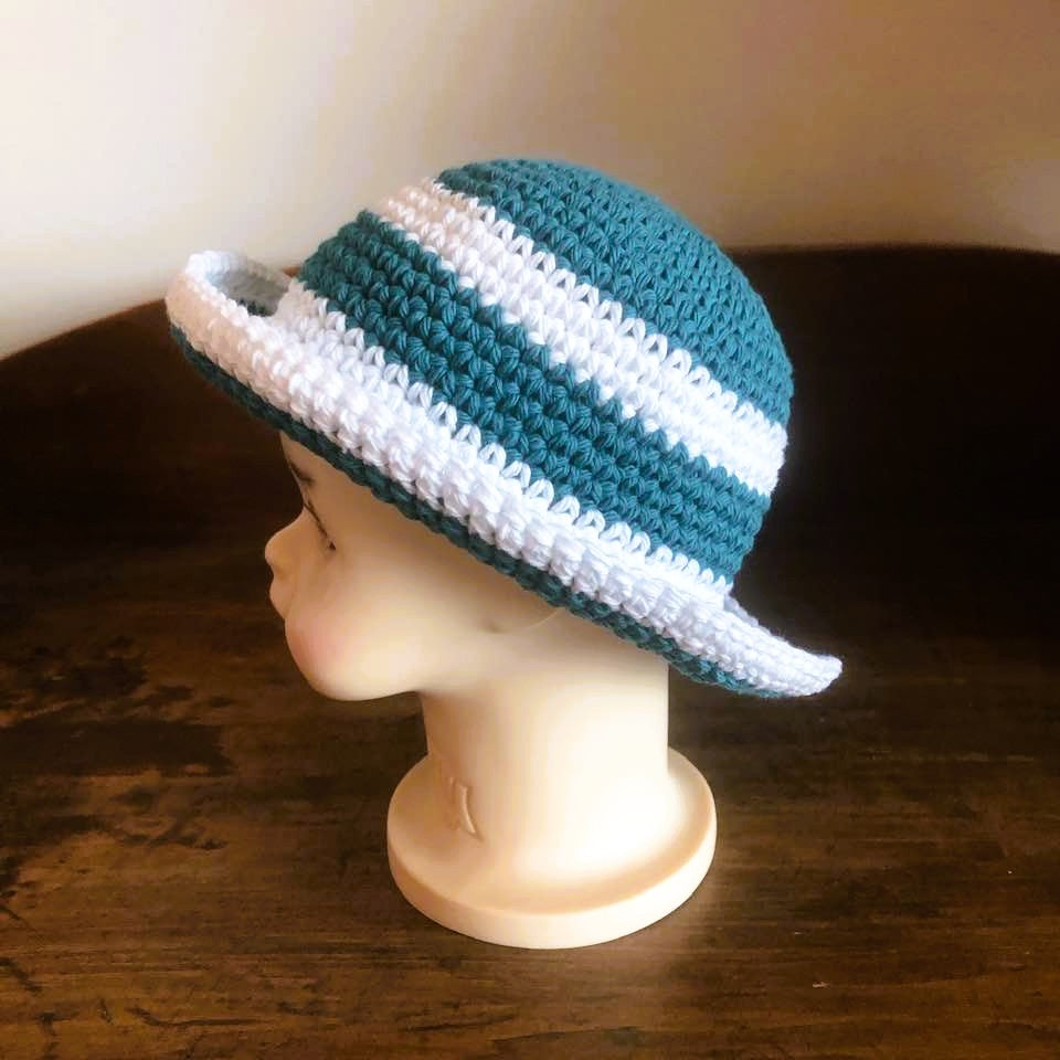 Baby and Toddler Striped Cotton Sun Hats