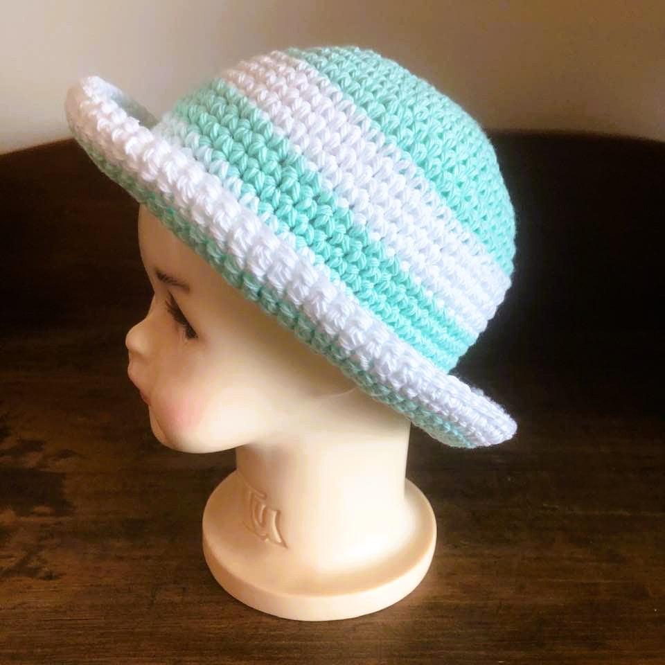 Baby and Toddler Striped Cotton Sun Hats