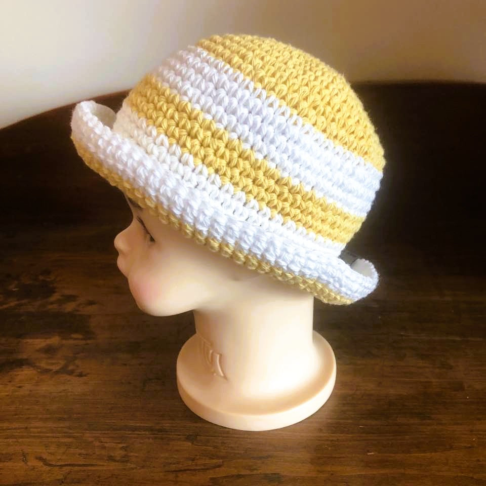 Baby and Toddler Striped Cotton Sun Hats