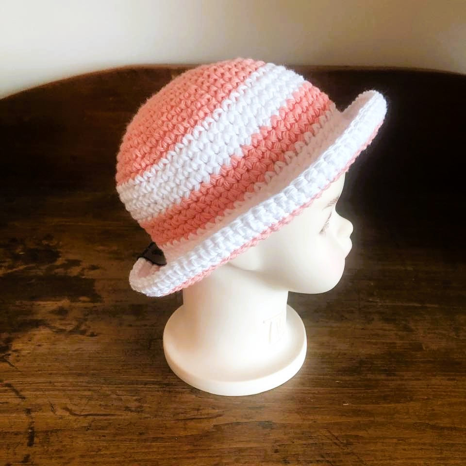 Baby and Toddler Striped Cotton Sun Hats