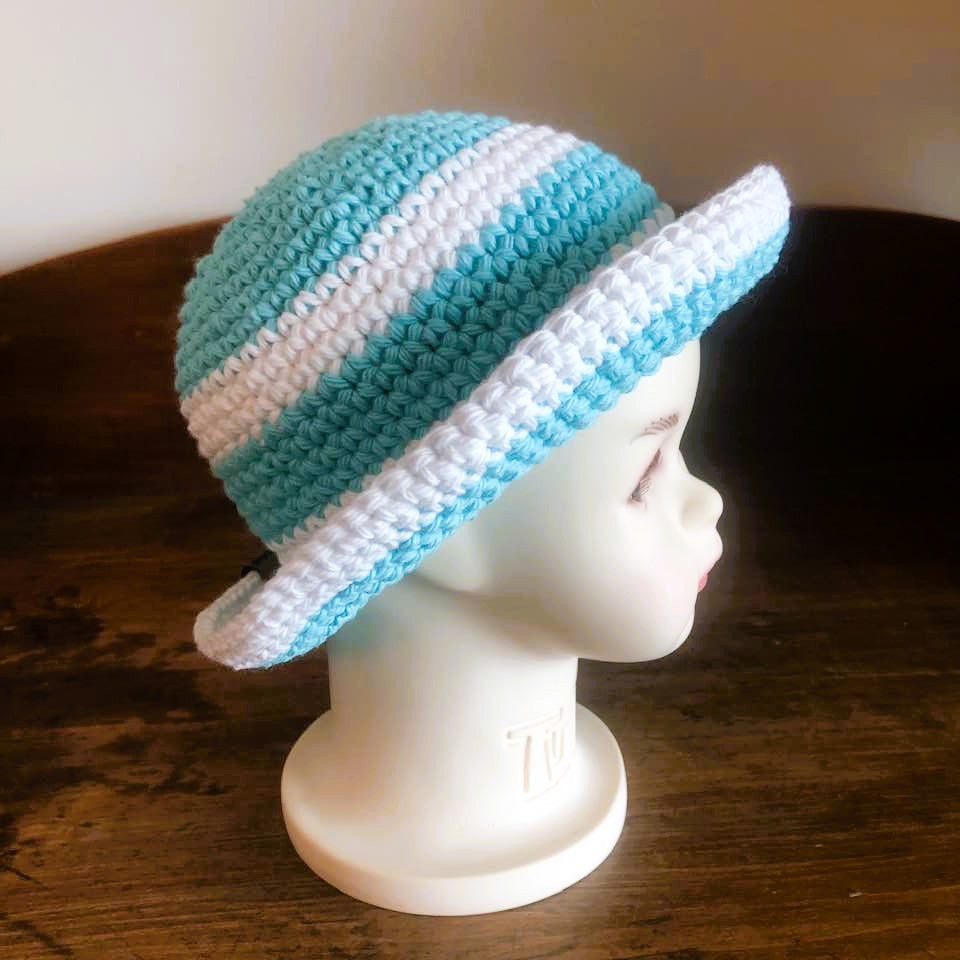 Baby and Toddler Striped Cotton Sun Hats