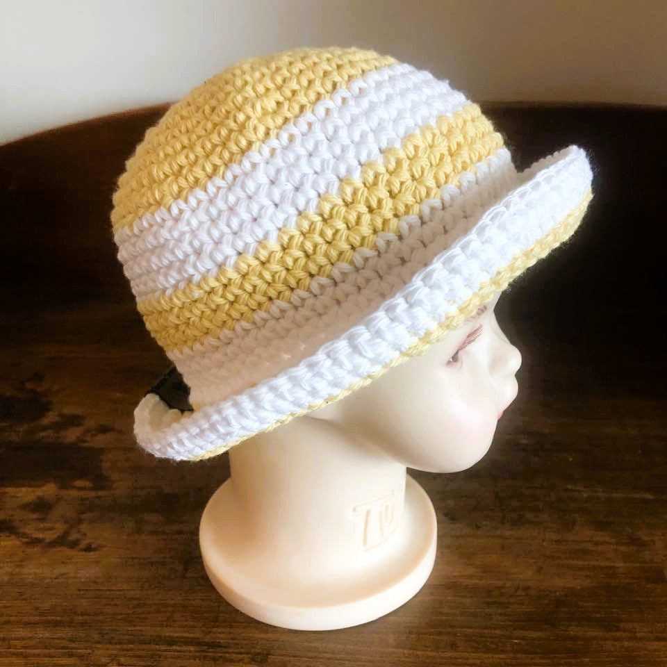 Baby and Toddler Striped Cotton Sun Hats