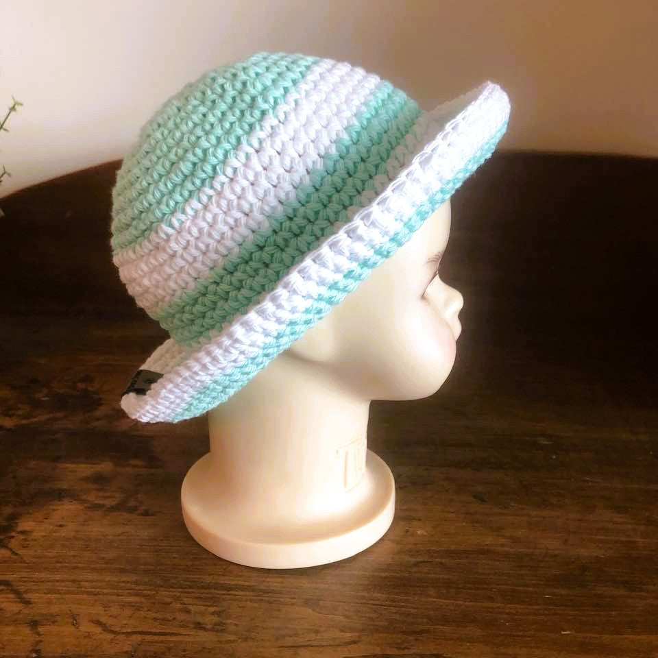 Baby and Toddler Striped Cotton Sun Hats
