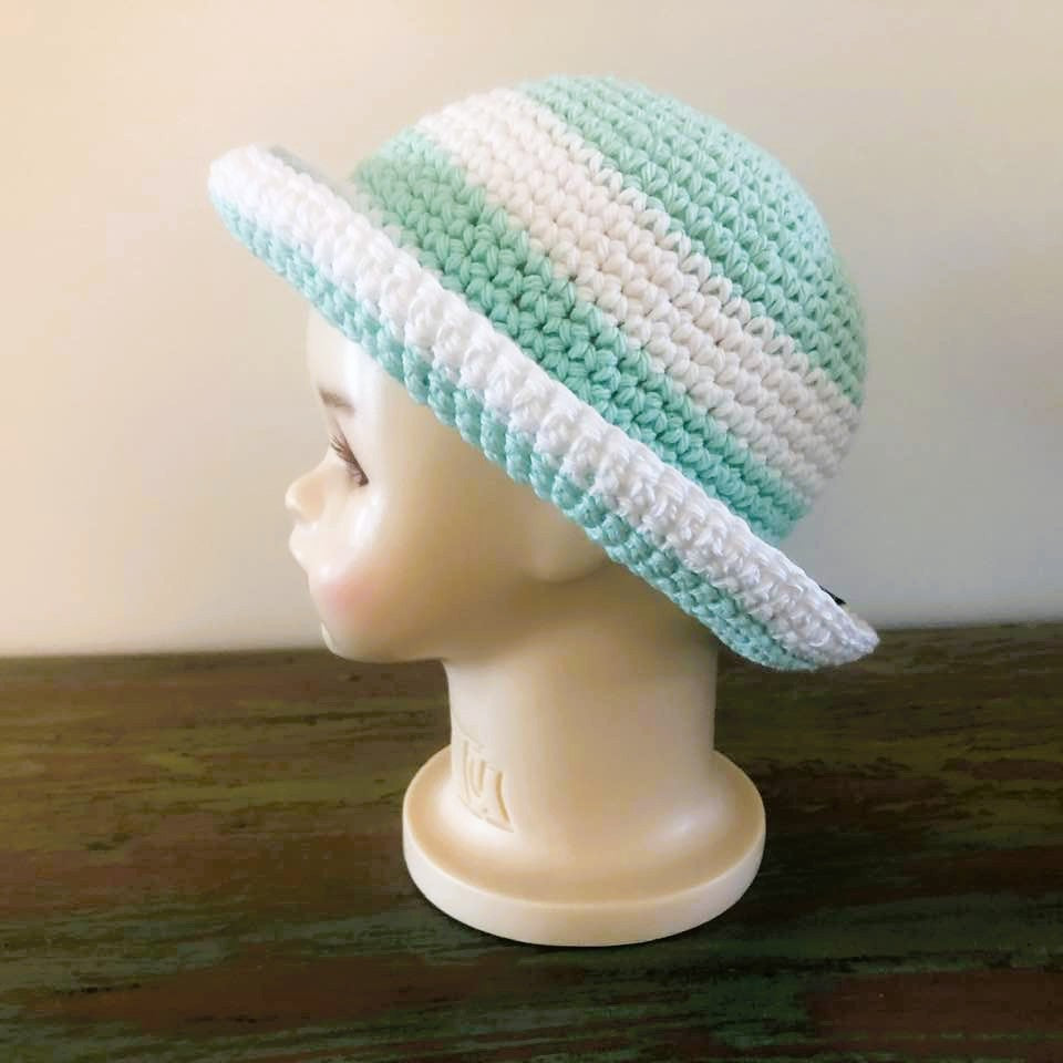 Baby and Toddler Striped Cotton Sun Hats