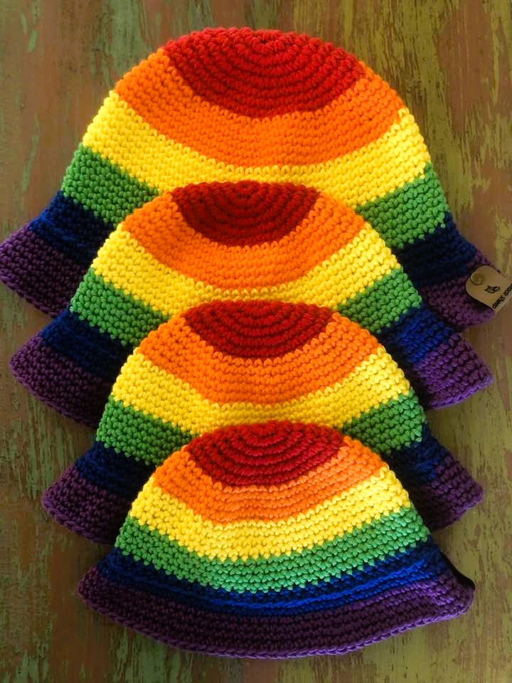 Rainbow Sun Hats - PRIDE MONTH SALE!