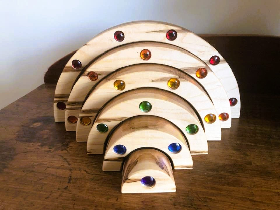 JUMBO Gemmed Rainbow - Ambrosia Maple - PRIDE MONTH SALE!
