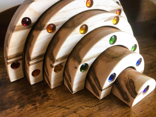 JUMBO Gemmed Rainbow - Ambrosia Maple - PRIDE MONTH SALE!