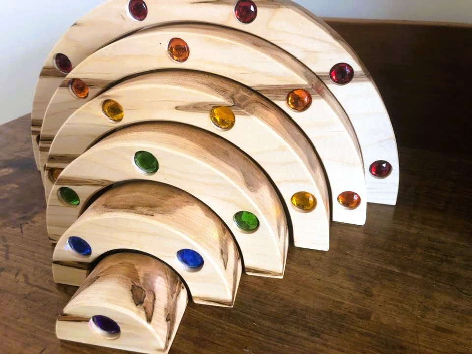 JUMBO Gemmed Rainbow - Ambrosia Maple - PRIDE MONTH SALE!