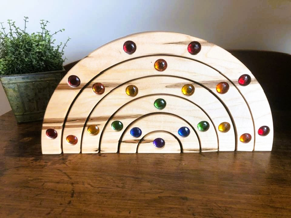JUMBO Gemmed Rainbow - Ambrosia Maple - PRIDE MONTH SALE!