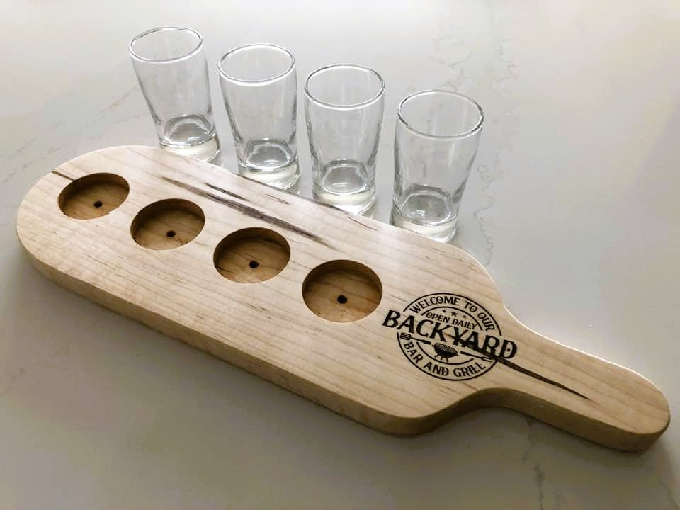 Beer Flight - Ambrosia Maple - 4 Glasses