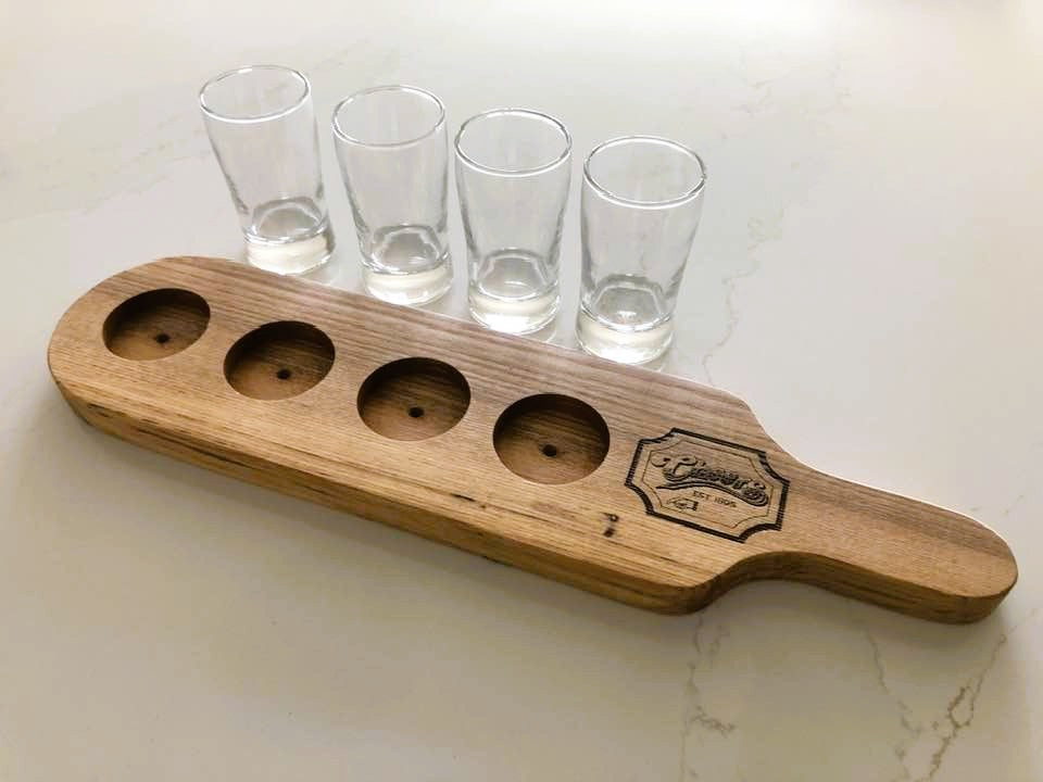 Beer Flights - White Ash - 4 glasses