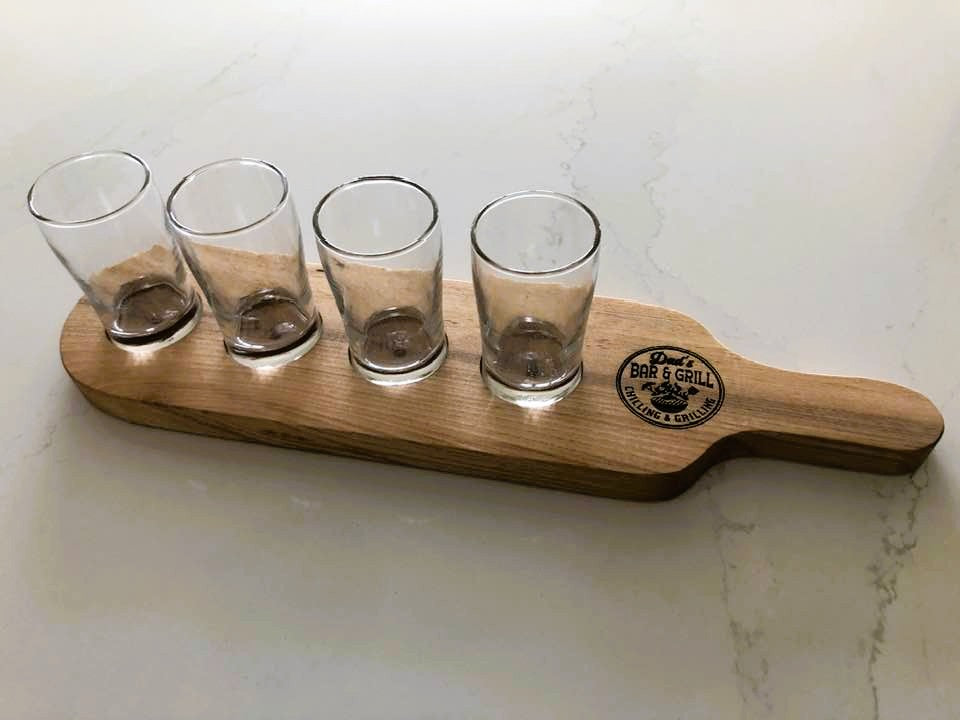 Beer Flights - White Ash - 4 glasses