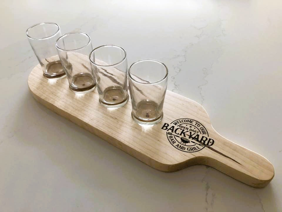 Beer Flight - Ambrosia Maple - 4 Glasses