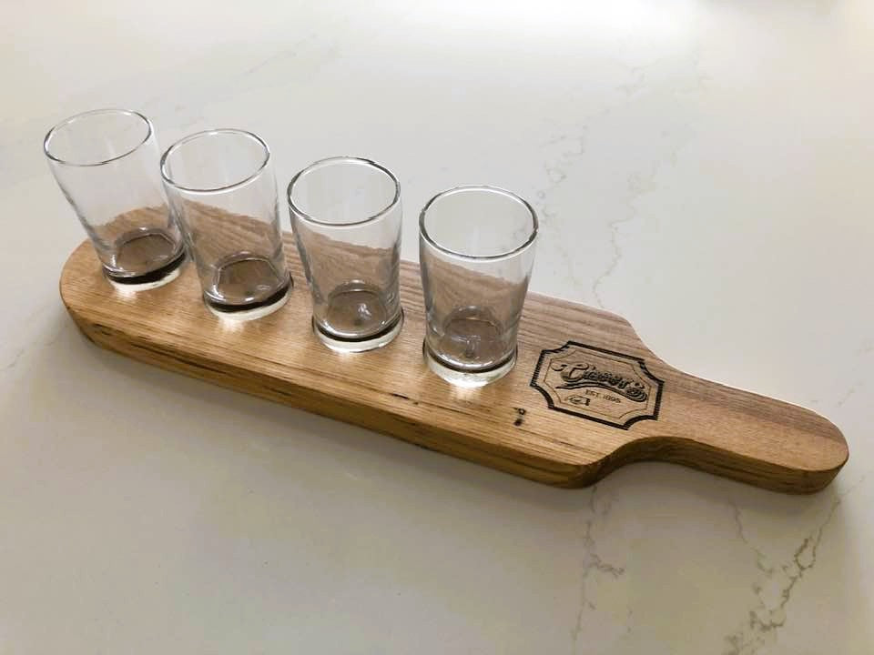 Beer Flights - White Ash - 4 glasses