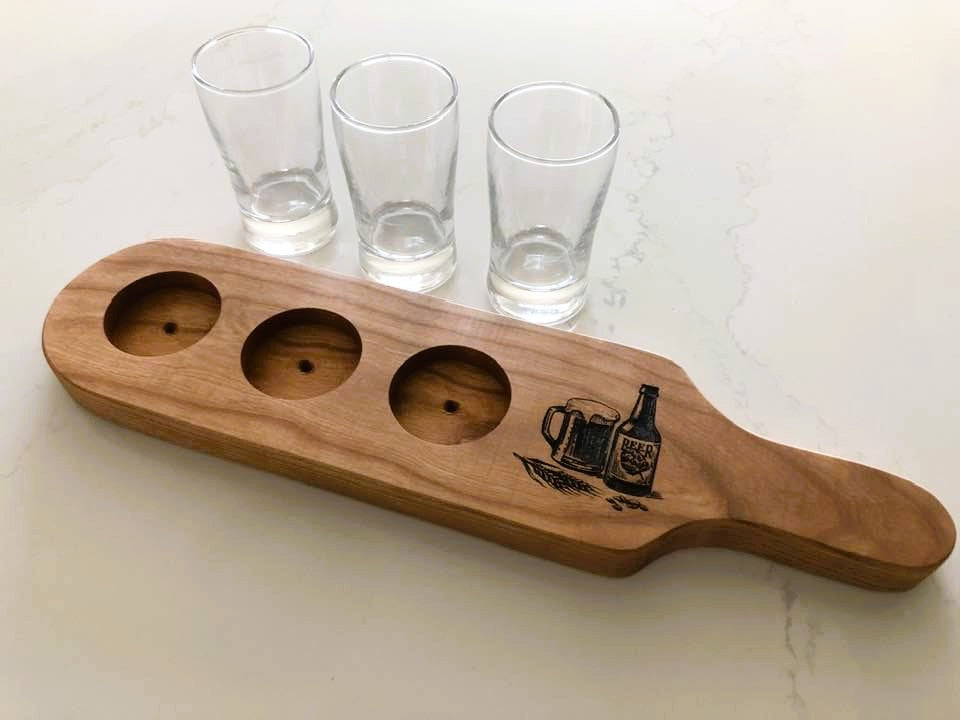 Beer Flights - Cherry - 3 glasses