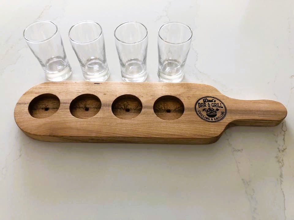 Beer Flights - White Ash - 4 glasses