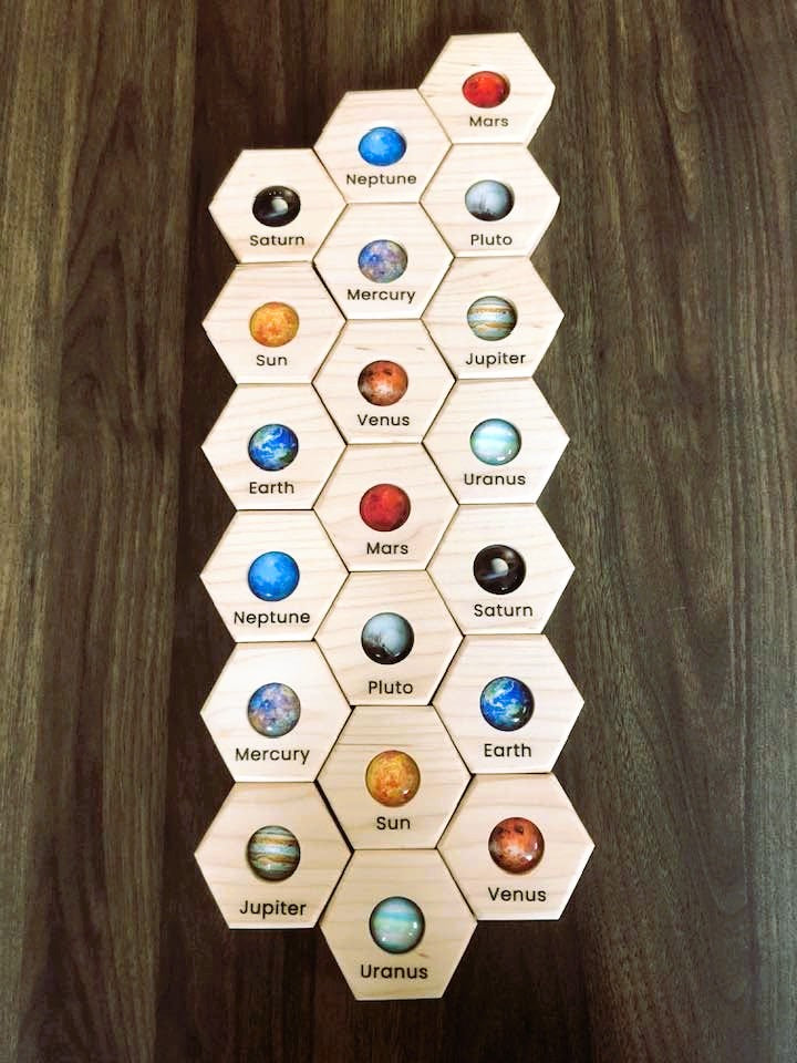 Hexagon Memory Set - SPACE!