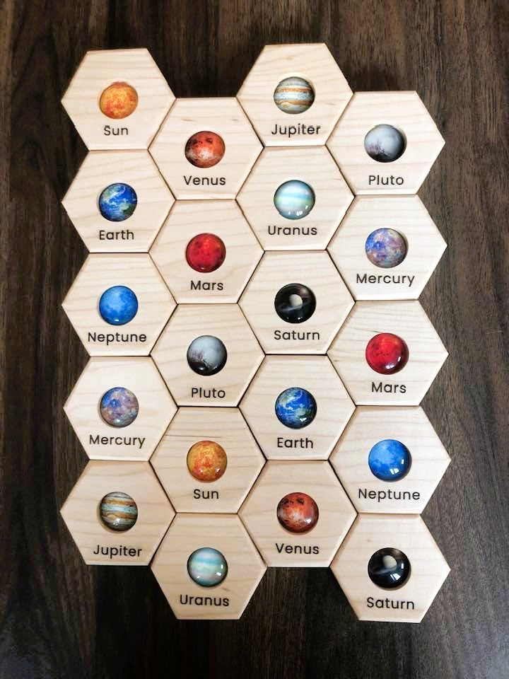 Hexagon Memory Set - SPACE!