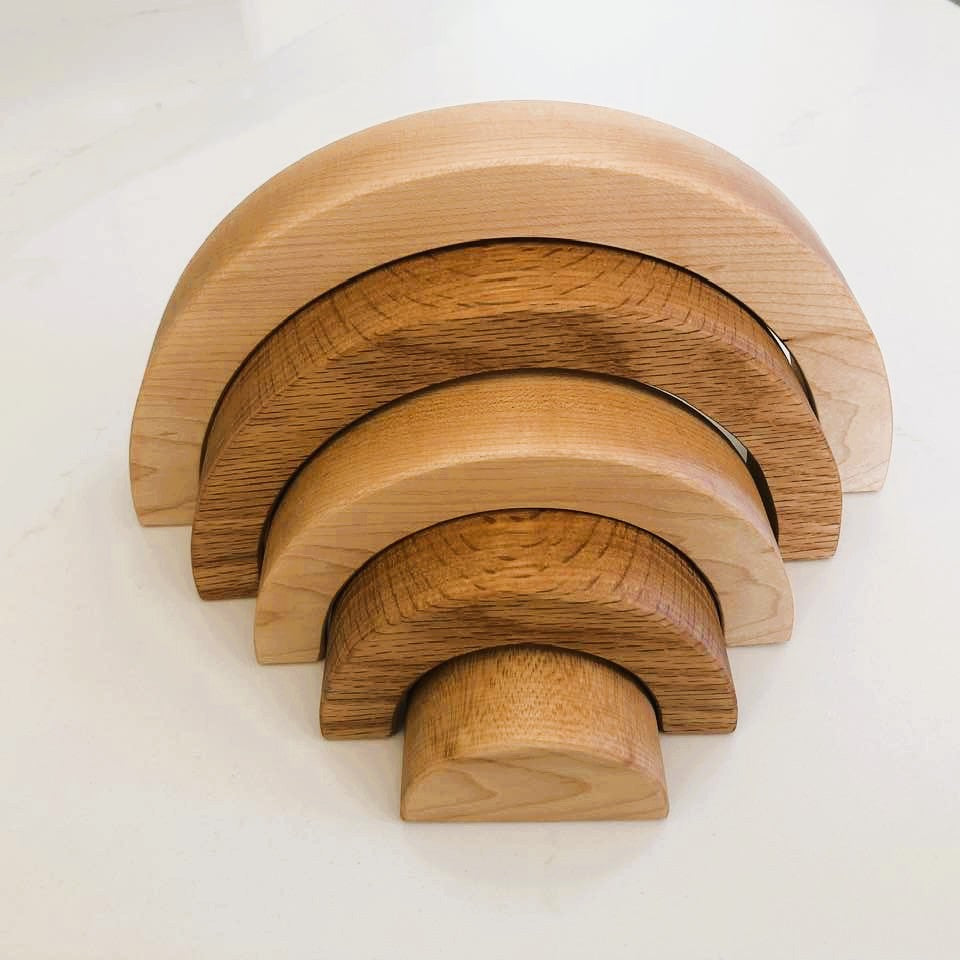 5 Pc. Maple and Oak Rainbows