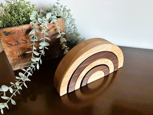 5 pc. Cherry & Black Walnut Rainbow
