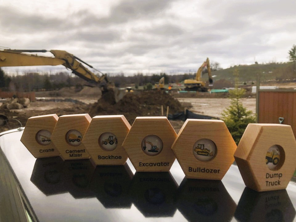 Hexagon Memory Set - Construction Vehicles