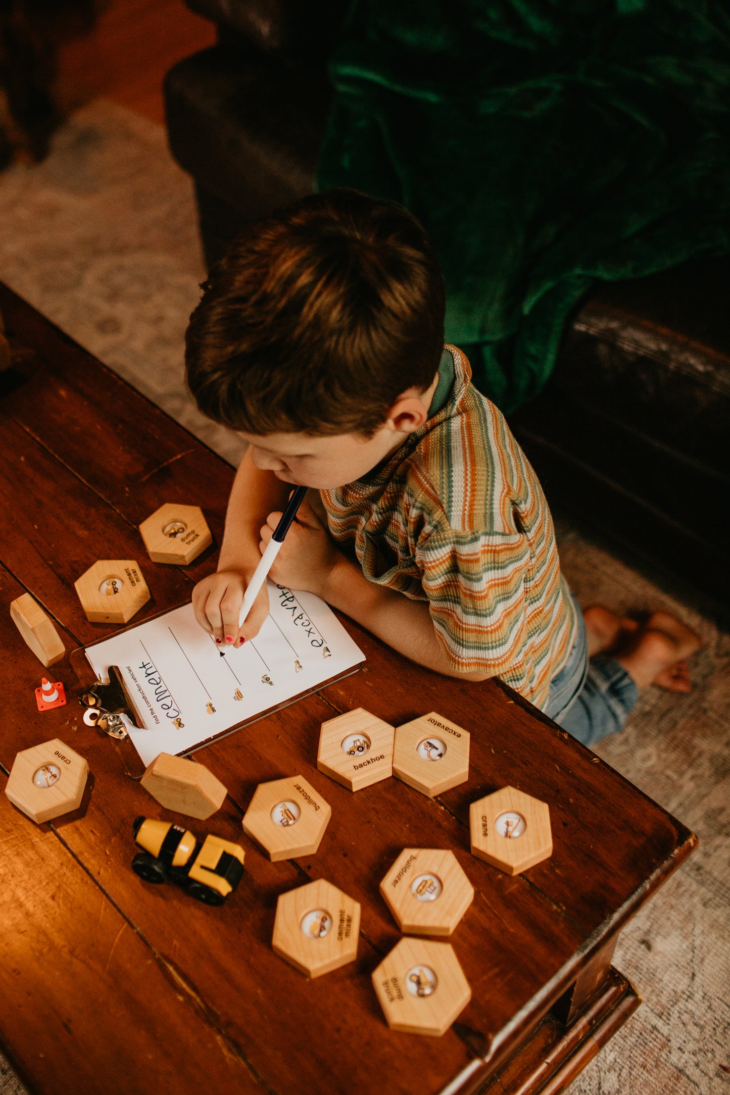 Hexagon Memory Set - Construction Vehicles