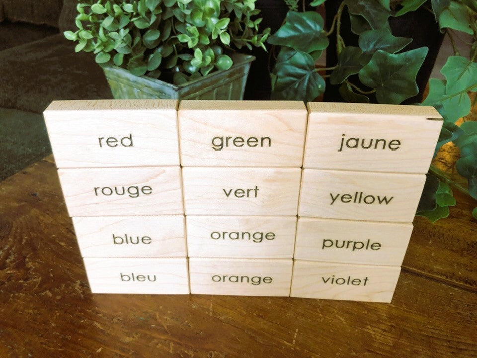 Gem Blocks - Bilingual - 12 pc.  NEW