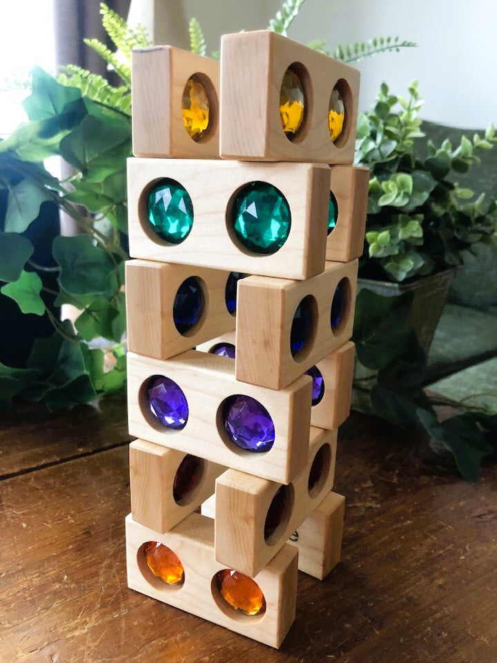 Gem Blocks - Bilingual - 12 pc.  NEW