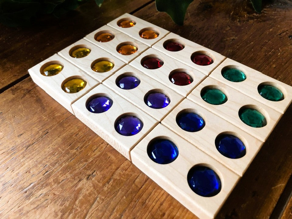 Gem Blocks - Bilingual - 12 pc.  NEW