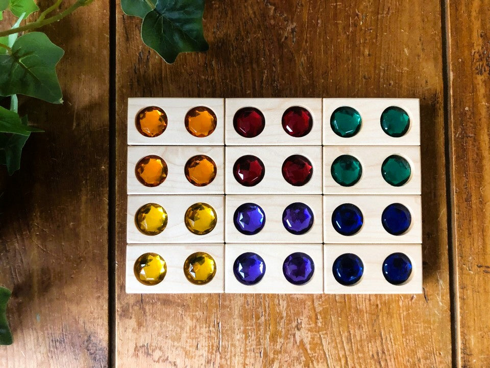 Gem Blocks - Bilingual - 12 pc.  NEW