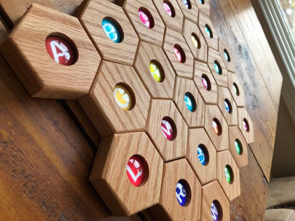 Hexagon Blocks - Alphabet - 26 pc. Set