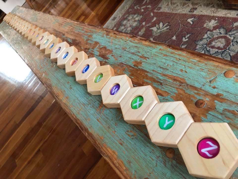 Hexagon Blocks - Alphabet - 26 pc. Set